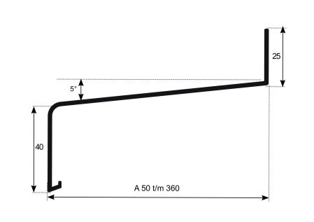 Aluminium Fensterbank weiss 110mm